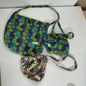 jeri- oh's Floral Drawstring Bags lot